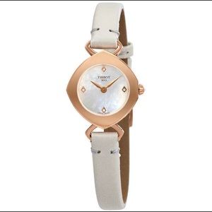 LIKE NEW Tissot Petite Gold and White Watch